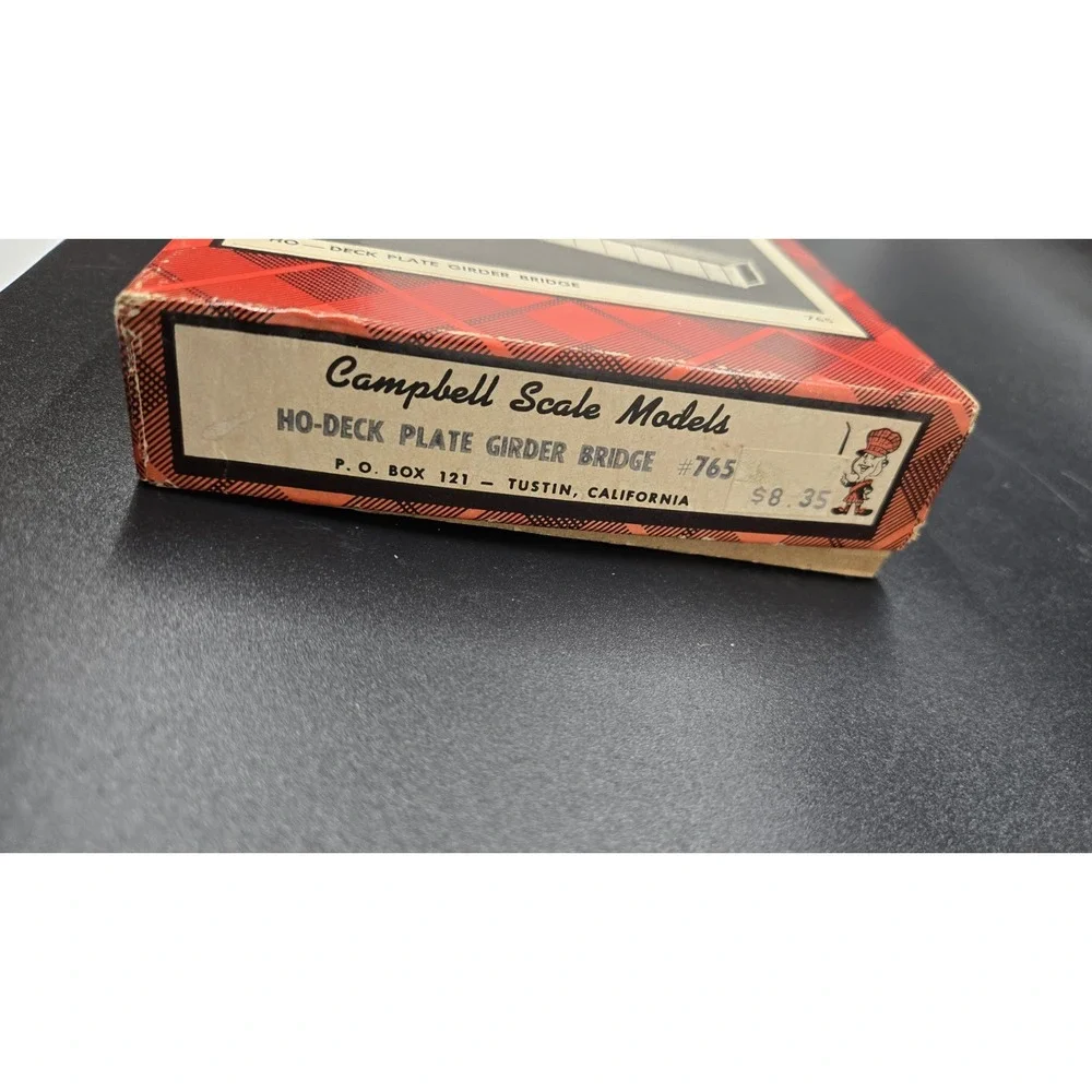 Campbell‎ Scale Models HO Scale Deck Plate Girder Bridge WOODEN Kit #765-650